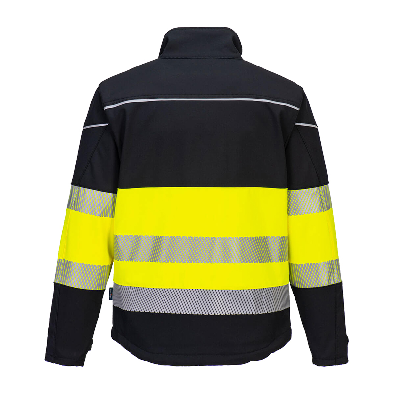 PortWest PW375 Warnschutz SoftShell Jacke 3-lagig wasserfest und winddicht