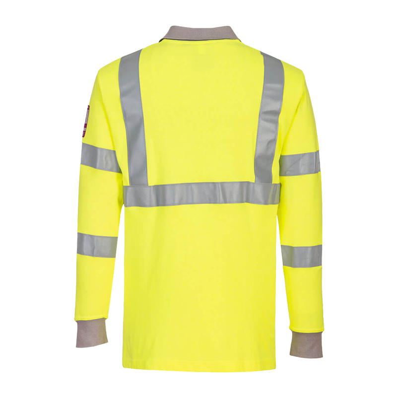PortWest FR77 MultiNorm Warnschutz Polo Shirt langarm