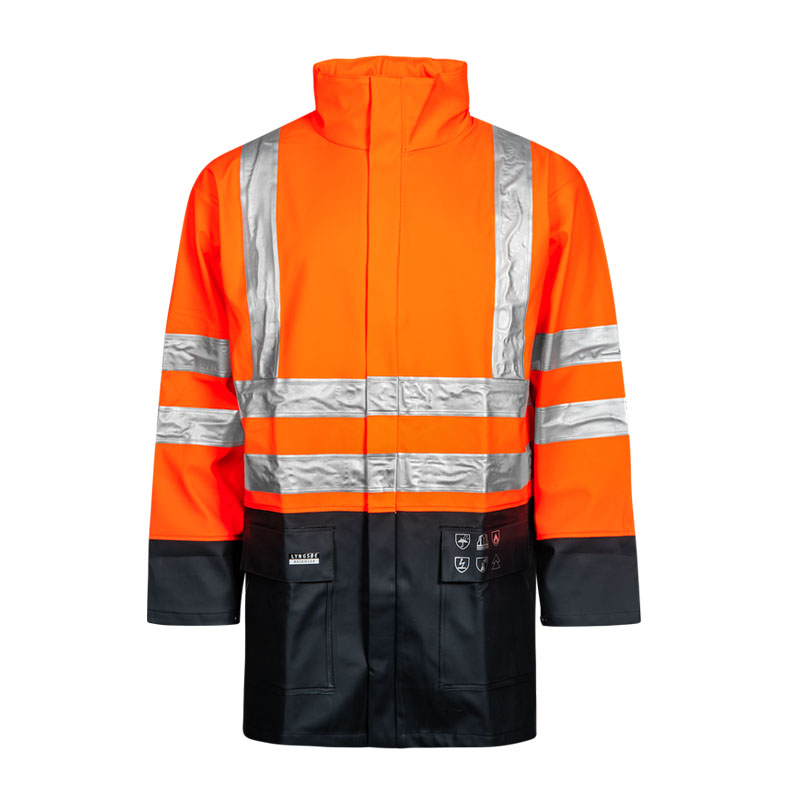 Lyngsøe Electric ARC-LR4055 MultiNorm Warnschutz Regenjacke | APC1