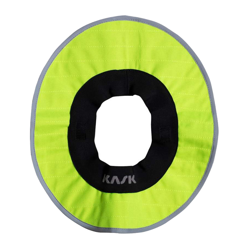 Kask Sun Shield Sombrero mit UV-Schutz für alle Modelle, leuchtend gelber Nacke- und Sonnenschutz für Kask-Helme