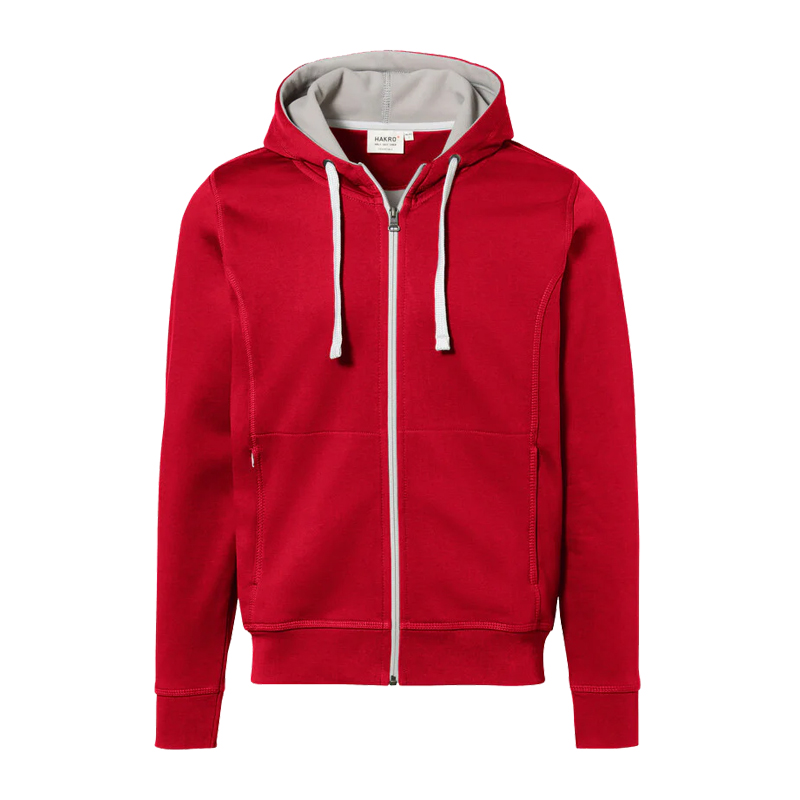 Hakro 455 Kapuzen Sweat-Jacke Bonded ECO Regular Fit aus Mischgewebe