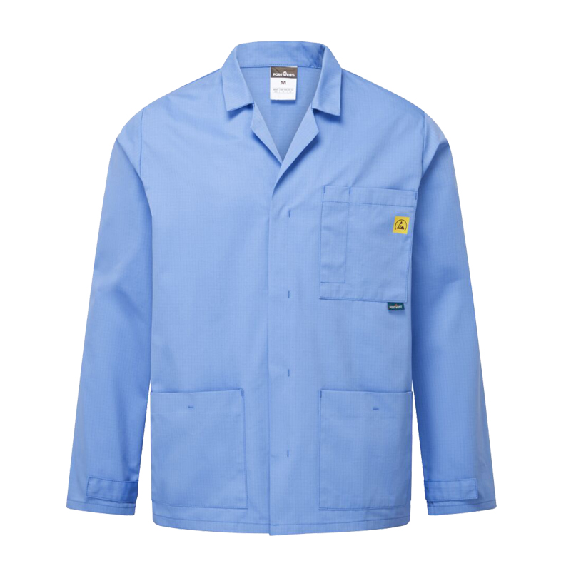 PortWest AS18 Antistatik ESD Labor Jacke für EPA Bereiche