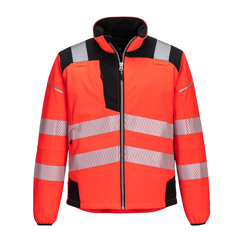 PortWest T402 PW3 Warnschutz SoftShell Jacke 3-lagig wasserfest und winddicht