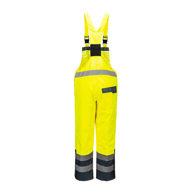 PortWest S489 Warnschutz Winter Latzhose gefüttert nach EN 342