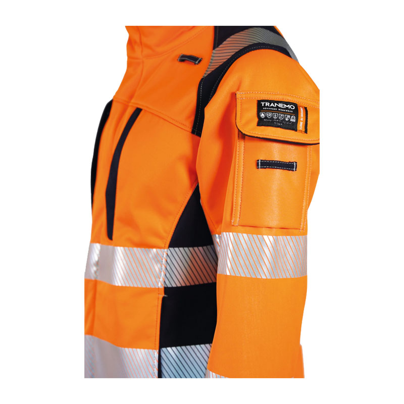 Tranemo Zenith Damen FR Hi-Vis SoftShell Jacke RIS metallfrei | 521995
