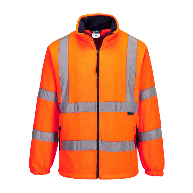 PortWest F300 Warnschutz Fleecejacke gefüttert bis Gr. 5XL