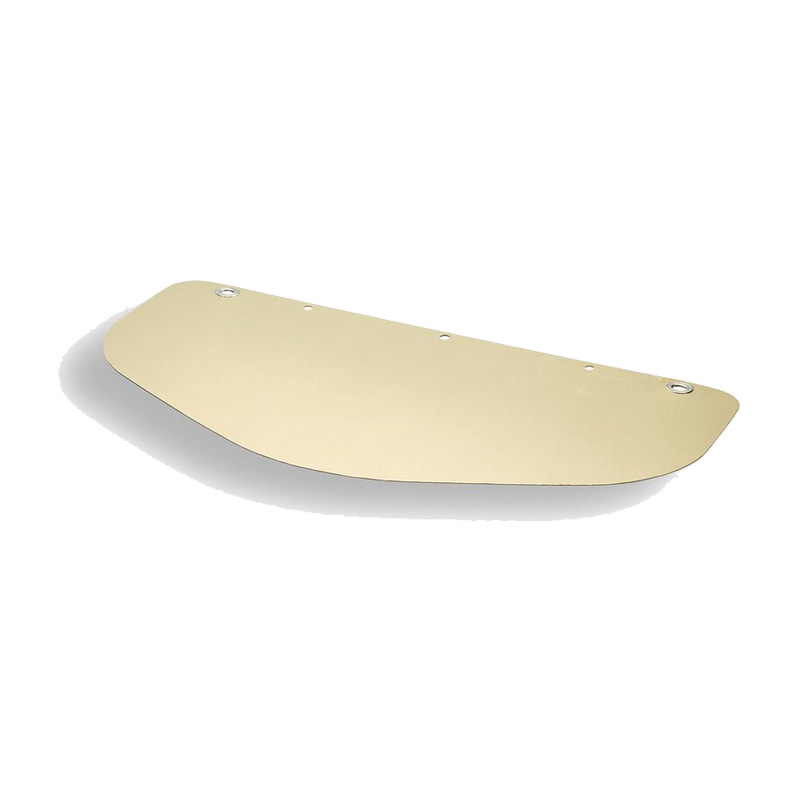 Goldfarbenes Tempex Hitzeschutz Rundum Visier TREME HEAT 500 x 250 mm von HB Protective Wear, hitzereflektierendes Schutzvisier für den Gesichtsschutz
