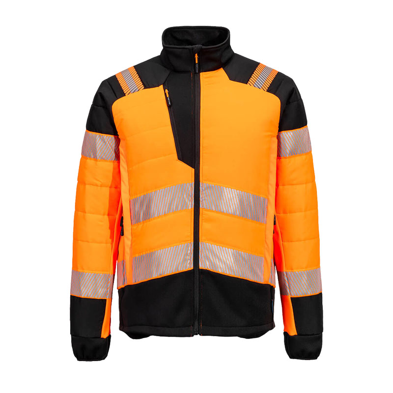 PortWest T170 Hi-Vis Hybrid Stepp Jacke Klasse 2