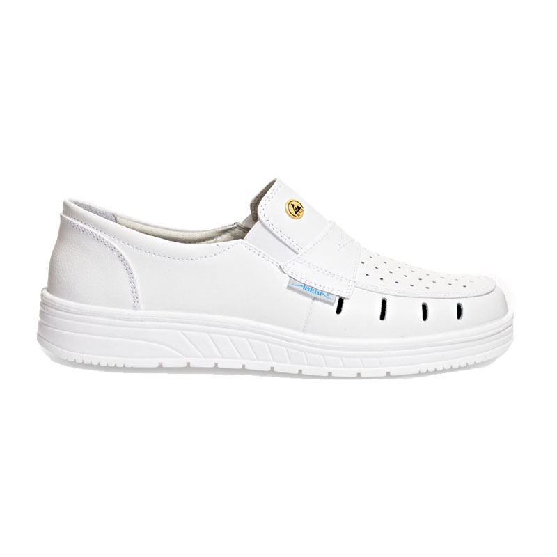 Abeba 32300 Air Cushion O1 ESD Slipper für Medizin | weiß
