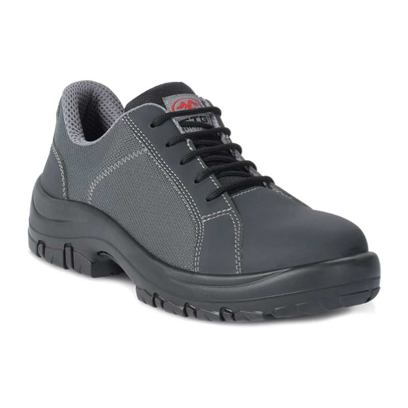 FTG Lyon S3 Sicherheitsschuh metallfrei, niedriges Modell aus schwarzer Mikrofaser mit robuster Sohle aus der Revolution Line