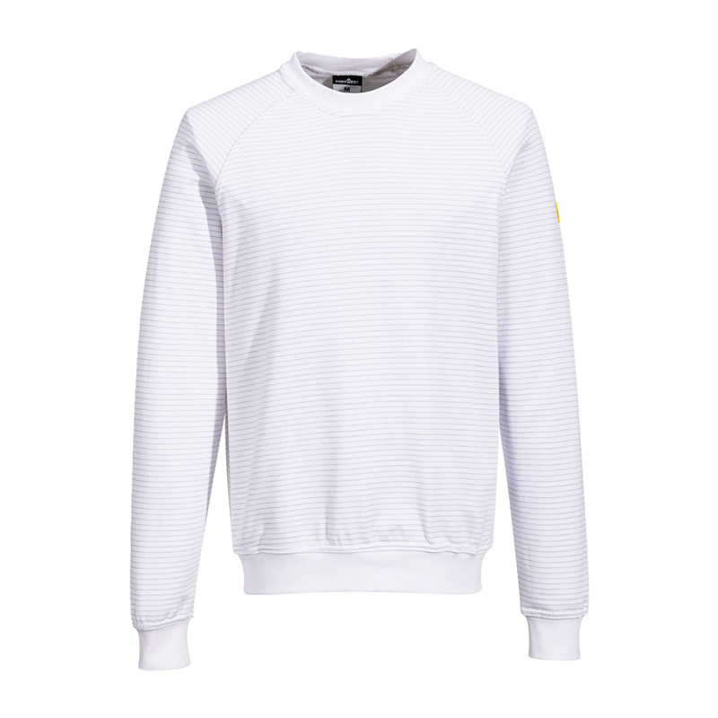 PortWest AS24 Antistatik ESD Sweat Shirt für EPA Bereiche