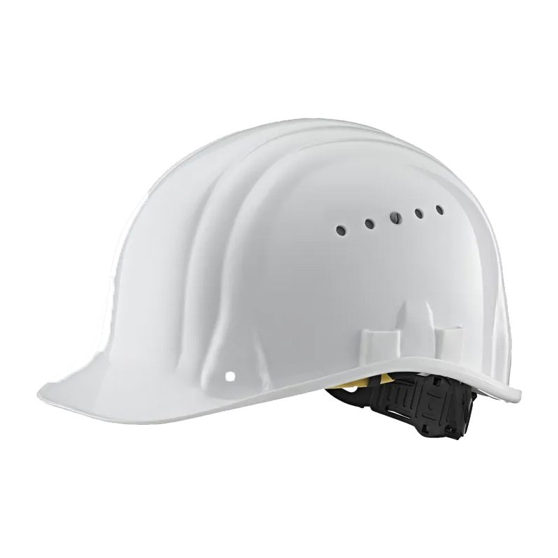 Weißer Schuberth Baumeister 80 Schutzhelm mit 6-Punkt-Aufhängung und Drehverschluss, Industriehelm nach EN 397