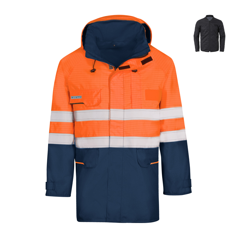 Kind 82430 FR Hi-Vis Wetterschutz Jacke Viva FA 3000 + Wärmefutter