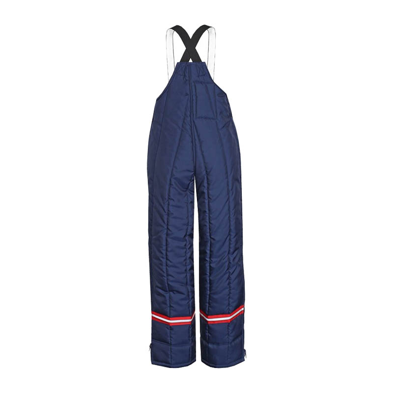 TEMPEX CLASSIC Damen Kühlhaus Hose von HB Protective Wear als navyfarbene Kälteschutz-Latzhose mit Trägern, wasserabweisendem 3-lagigem Gewebe und Schutz für 0 bis 10 °C