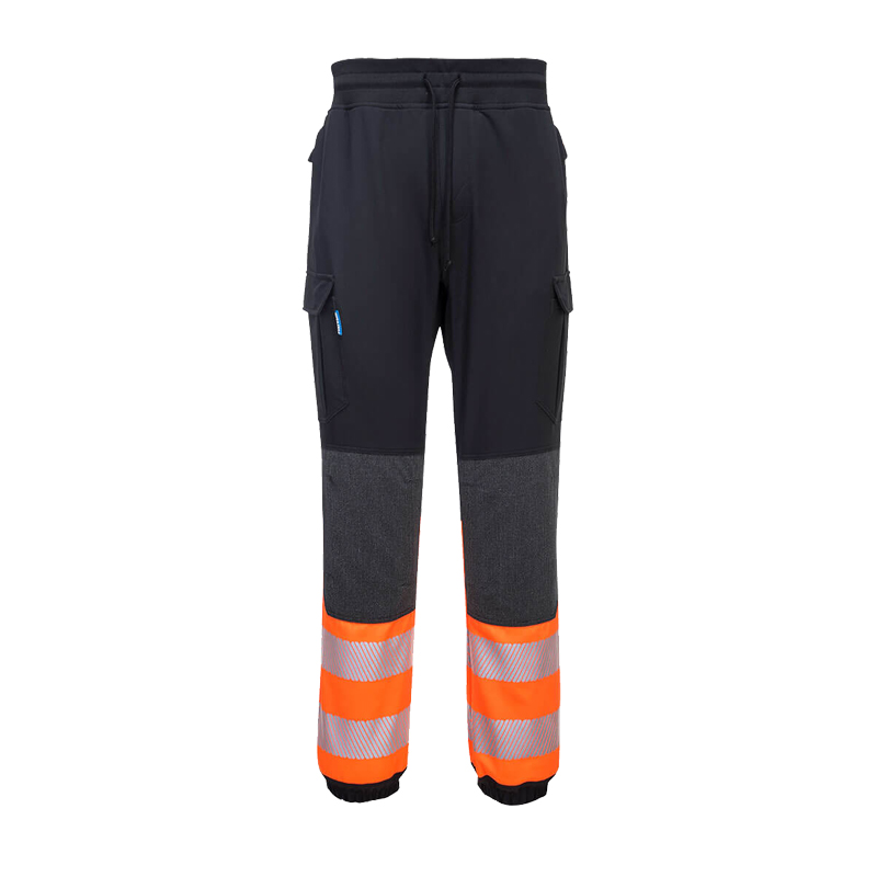 PortWest KX341 Warnschutz Kontrast Flexi Stretch Jogging Hose
