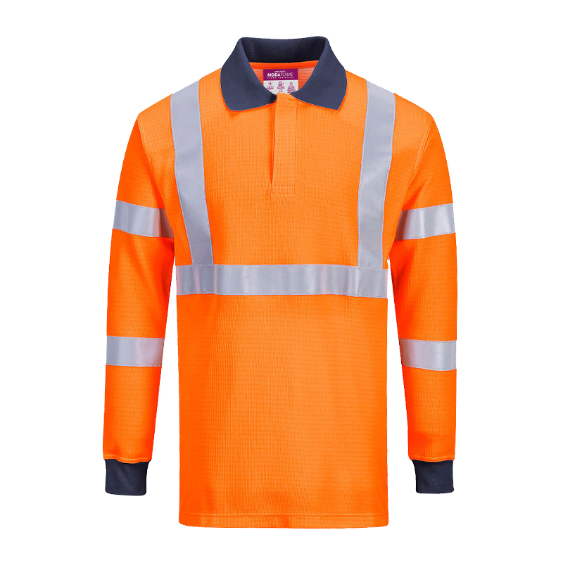 PortWest FR76 MultiNorm RIS Warnschutz Polo Shirt