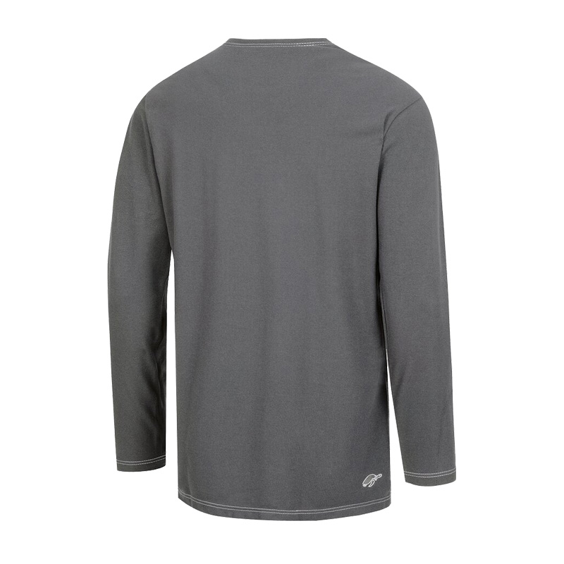 Rückansicht des grauen HB MODarc MultiNorm T-Shirts 4 kA | APC1 von HB Protective Wear mit langen Ärmeln