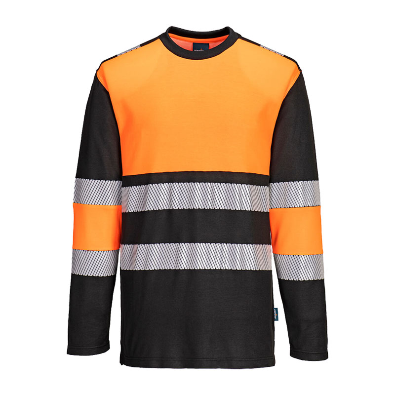 PortWest PW312 Cotton Comfort Warnschutz T-Shirt Klasse 1