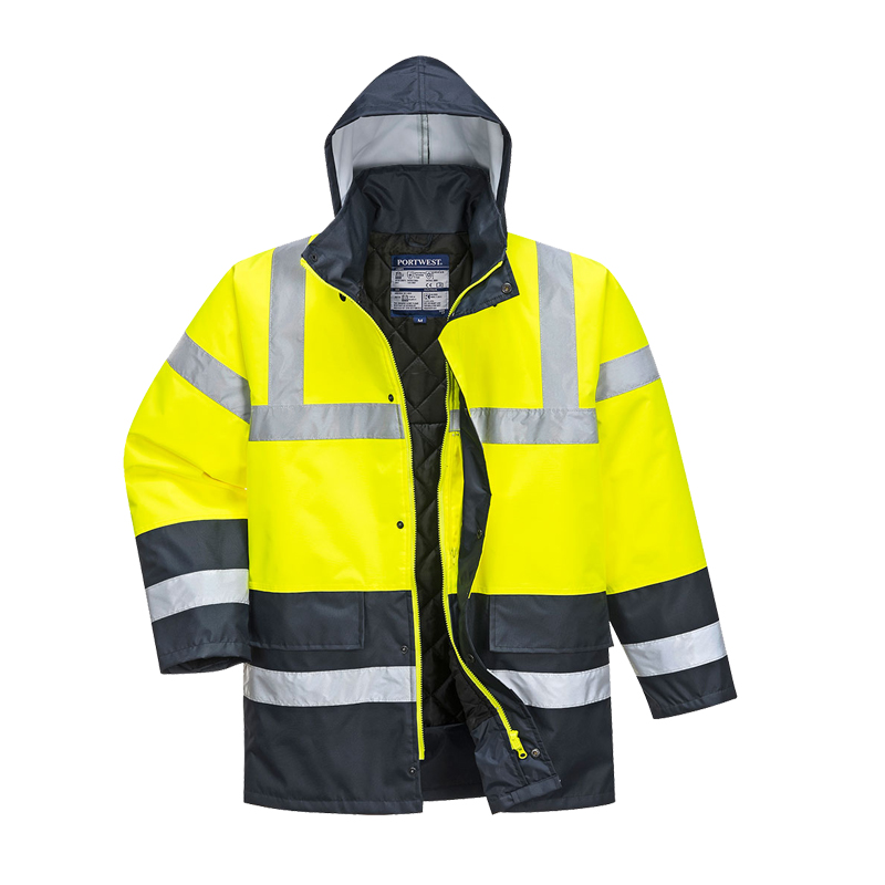 PortWest S466 Winter Warnschutz Jacke Kontrast Kälteschutz zertifiziert