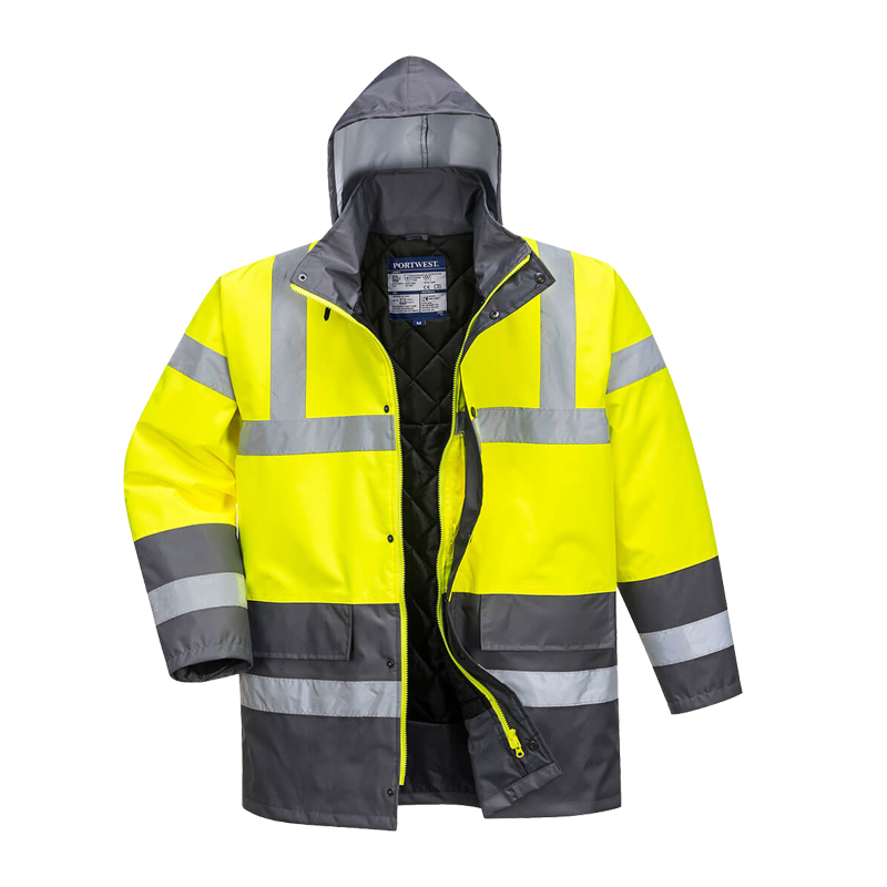 PortWest S466 Winter Warnschutz Jacke Kontrast Kälteschutz zertifiziert