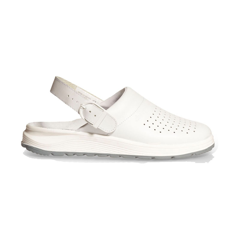 Abeba 87020 Active OB Clog perforiert mit Fersenriemen | Glattleder