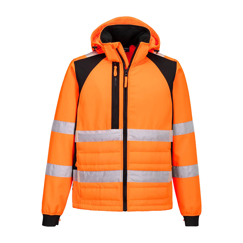 PortWest CD863 ECO Warnschutz Hi-Vis Hybrid Jacke