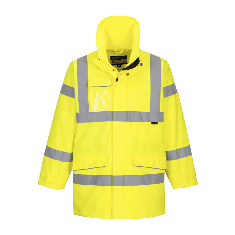 PortWest S590 Extreme Warnschutz Regenparka gefüttert und hoch atmungsaktiv