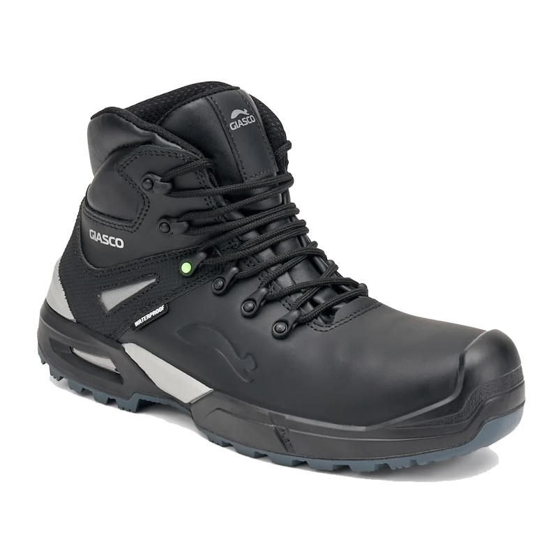 Giasco 3Ultra Rubber Triglav Sicherheitsstiefel extreme | S7S, schwarzer wasserdichter Arbeits- und Sicherheitsstiefel mit hohem Schaft, Profilsohle und robuster Schutzkappe