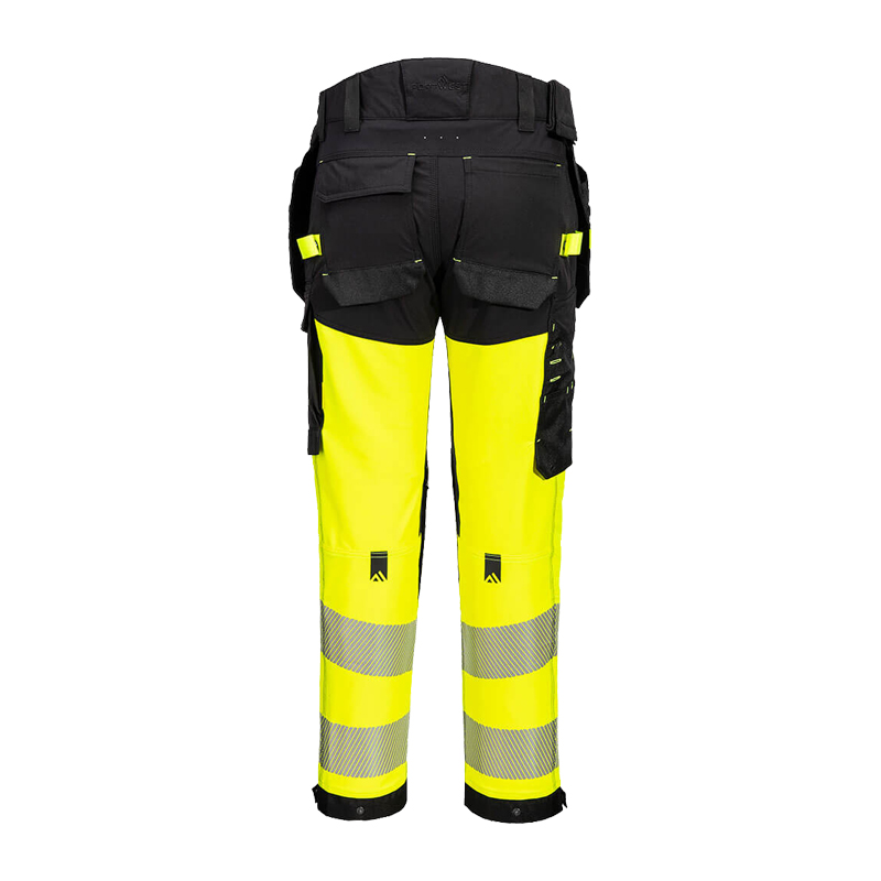 PortWest EV442 Warnschutz Stretch Hose mit Holstertaschen