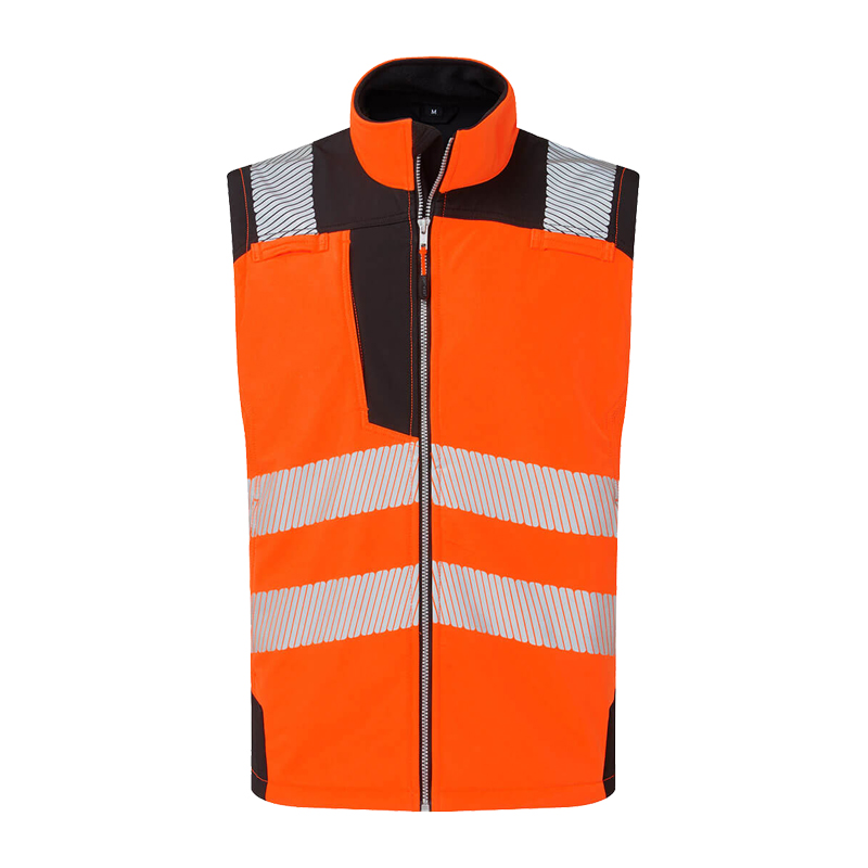 PortWest PW325 Warnschutz Softshell Weste 3-lagig winddicht