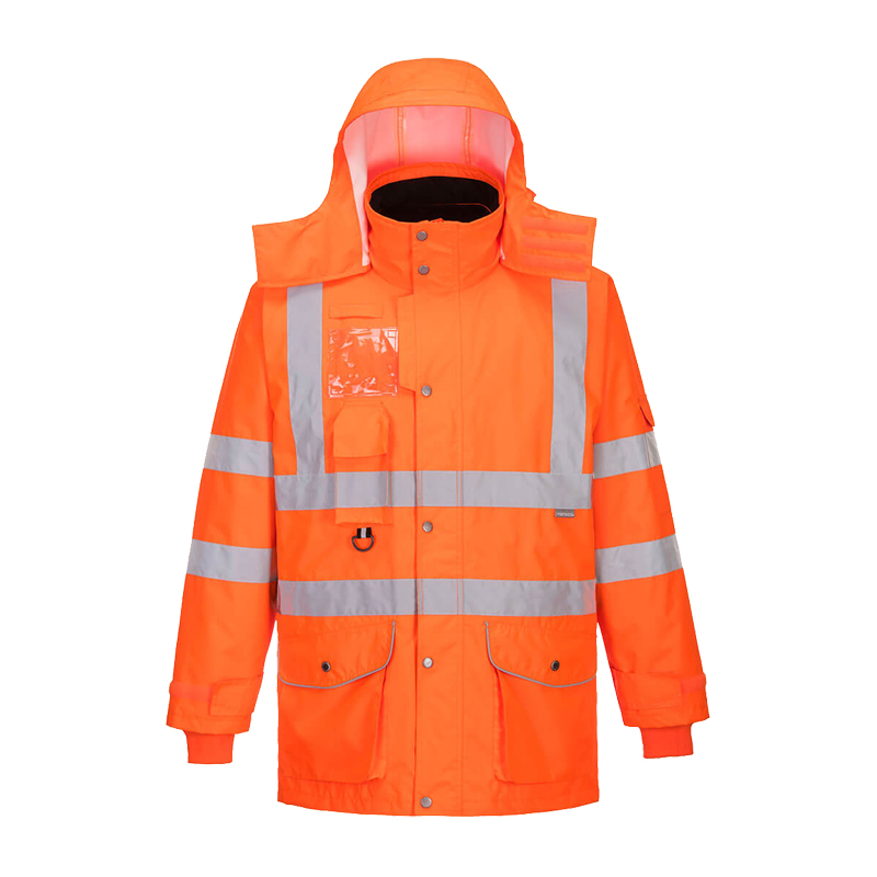 PortWest RT27 Warnschutz 7 in 1 Verkehrsjacke multifunktional
