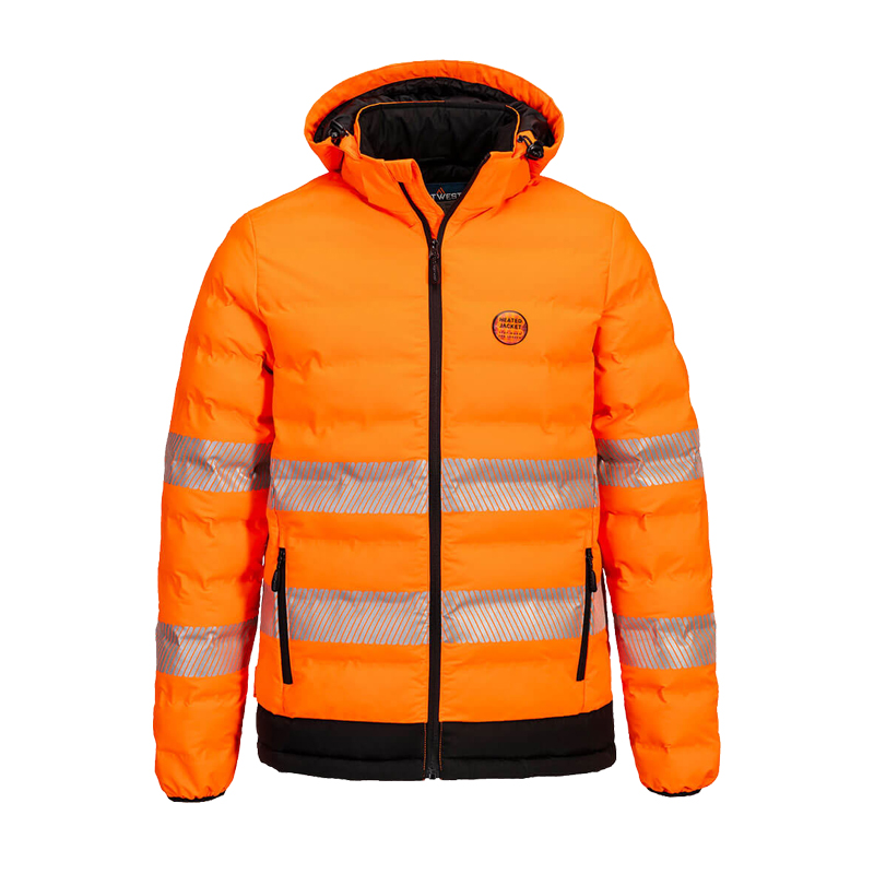PortWest S548 beheizbare Warnschutz Tunnel Jacke UltraSonic