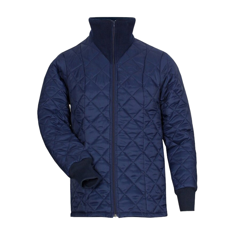 TEMPEX THERMO Damen Jacke von HB Protective Wear in Navy, gesteppte Thermojacke mit Reißverschluss und hohem Fleece-Kragen für warme, kalte Tage