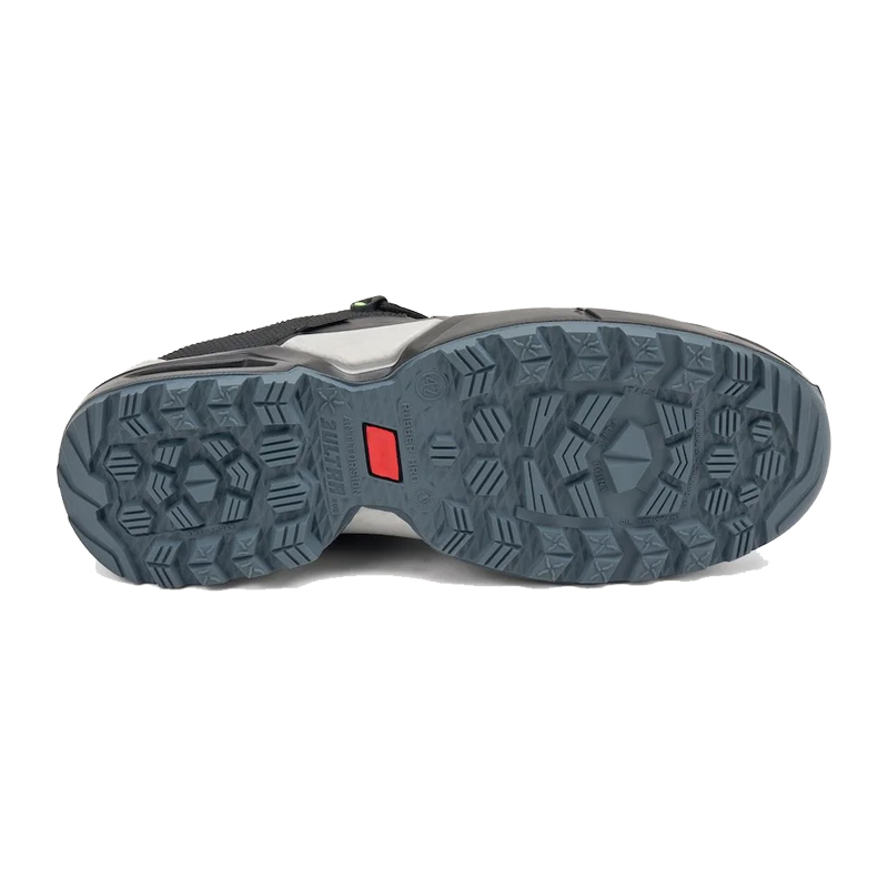 Unteransicht der Profilsohle des Giasco 3Ultra Rubber Lobbia Sicherheitsschuhs extreme S7S mit griffigem Outdoor-Profil
