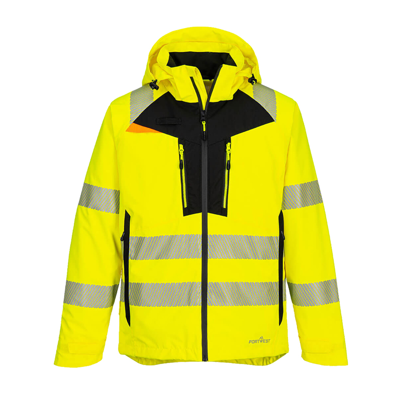 PortWest DX462 Extreme Warnschutz Regenjacke mit hoher Wassersäule