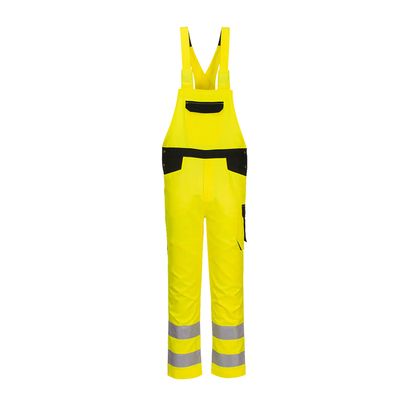 PortWest PW244 leichte Warnschutz Latzhose extra günstig