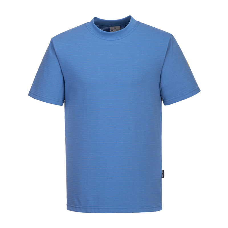 PortWest AS20 Antistatik ESD T-Shirt kurzarm für EPA Bereiche