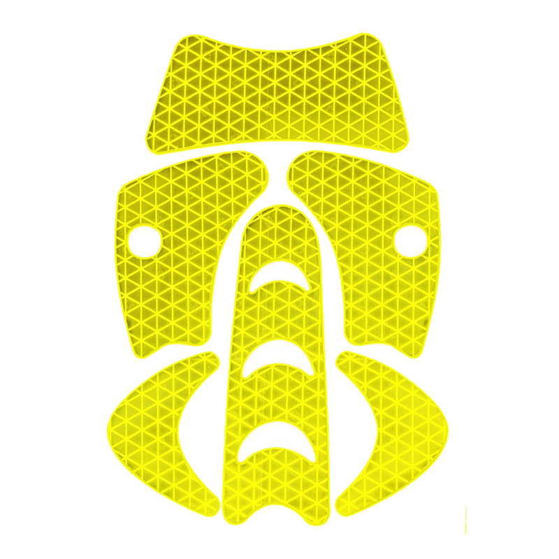 Kask Reflexstreifen Set für SuperPlasma Helme, gelbe reflektierende Aufkleber zur besseren Sichtbarkeit am Helm