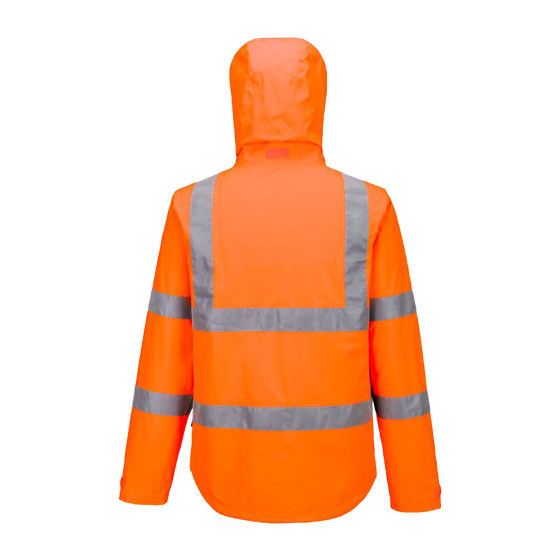 PortWest S164 leichte Warnschutz Regen Jacke