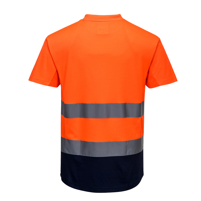 PortWest C395 Warnschutz T-Shirt kontrast Mesh Klasse 2