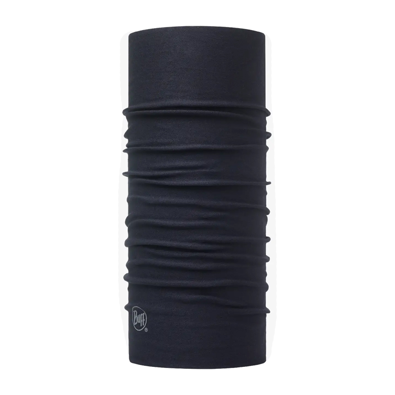 Dunkelblaues Buff Multifunktionstuch als nahtloser Schlauchschal, ideal für Outdoor, Sport und Alltag
