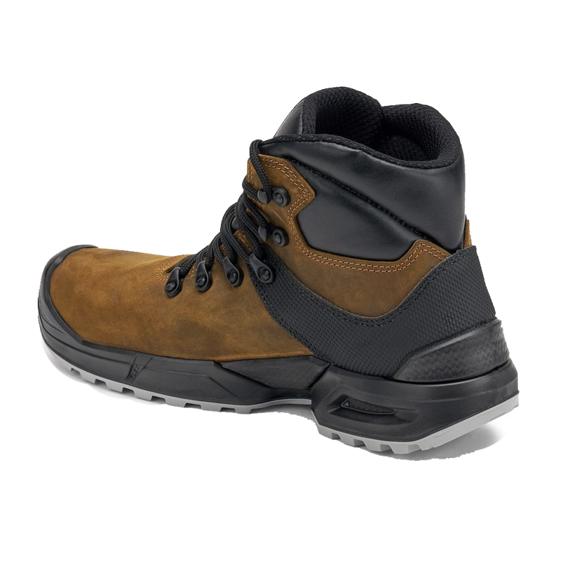 Giasco 3Ultra Titanium S7S Sicherheitsstiefel, extra robuster knöchelhoher Arbeitsstiefel aus Hydroteck Nubukleder mit wasserdichter Windtex Membran und PU-Sohle, braun-schwarz