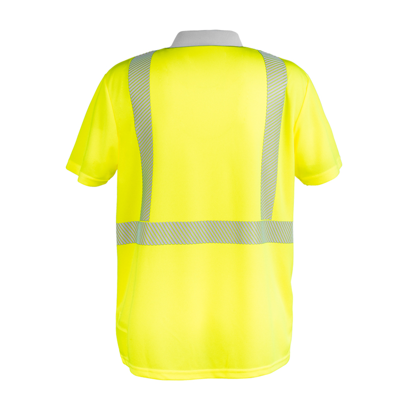 Planam Norit Warnschutz Polo Shirt kurzarm mit Stretch