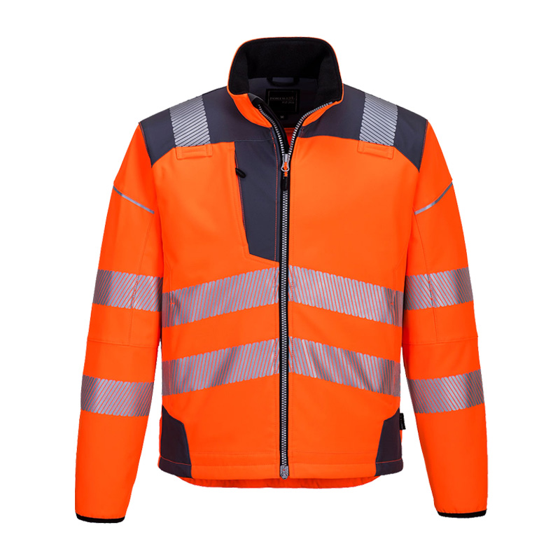 PortWest T402 PW3 Warnschutz SoftShell Jacke 3-lagig wasserfest und winddicht