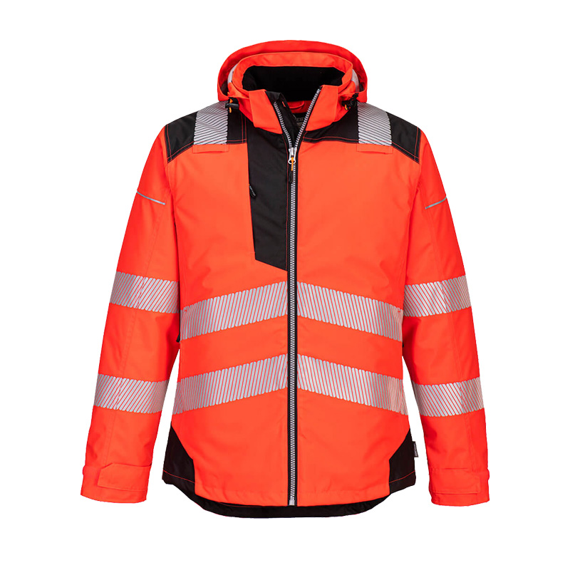 PortWest T400 Insulatex Warnschutz Winter Jacke gefüttert wasserdicht