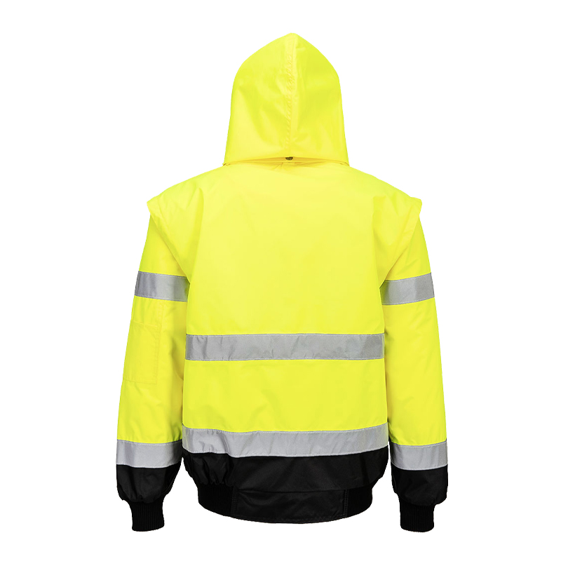 PortWest C465 3-in-1 Warnschutz Pilot Jacke kontrast Klasse 3