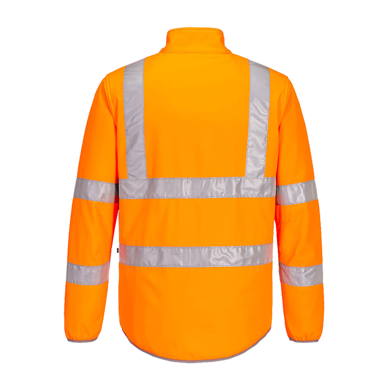 PortWest EC24 ECO Warnschutz SoftShell Jacke aus recyceltem PES