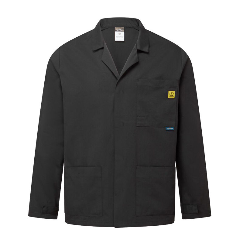 PortWest AS18 Antistatik ESD Labor Jacke für EPA Bereiche