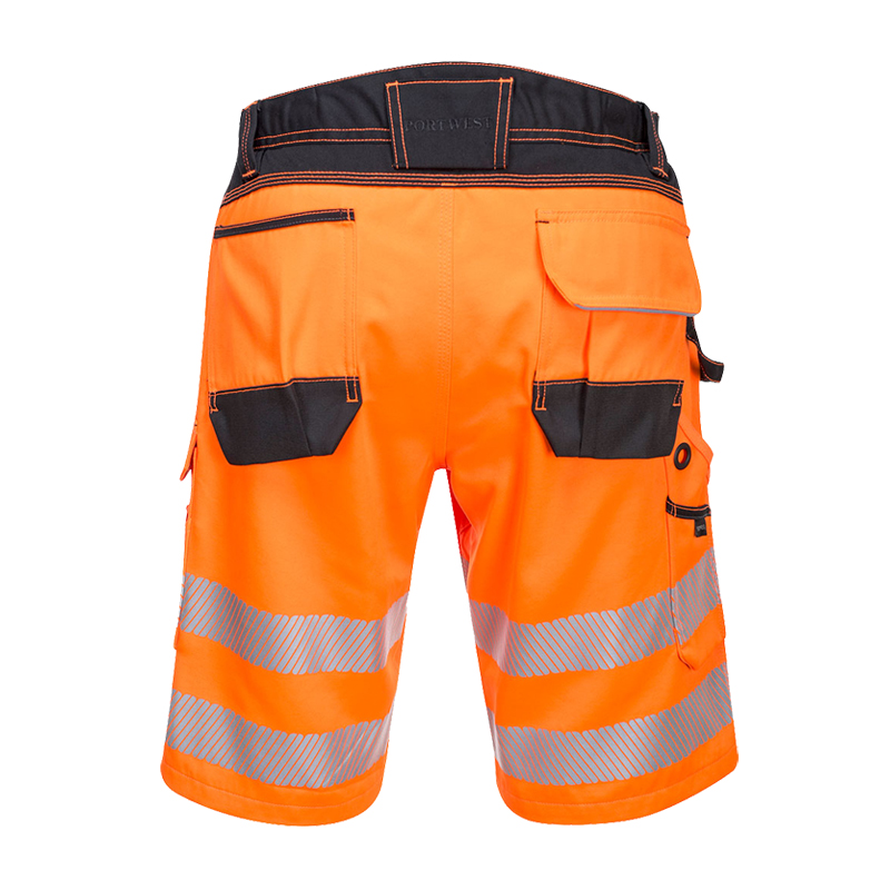 PortWest PW348 Warnschutz Shorts aus robustem Gewebe