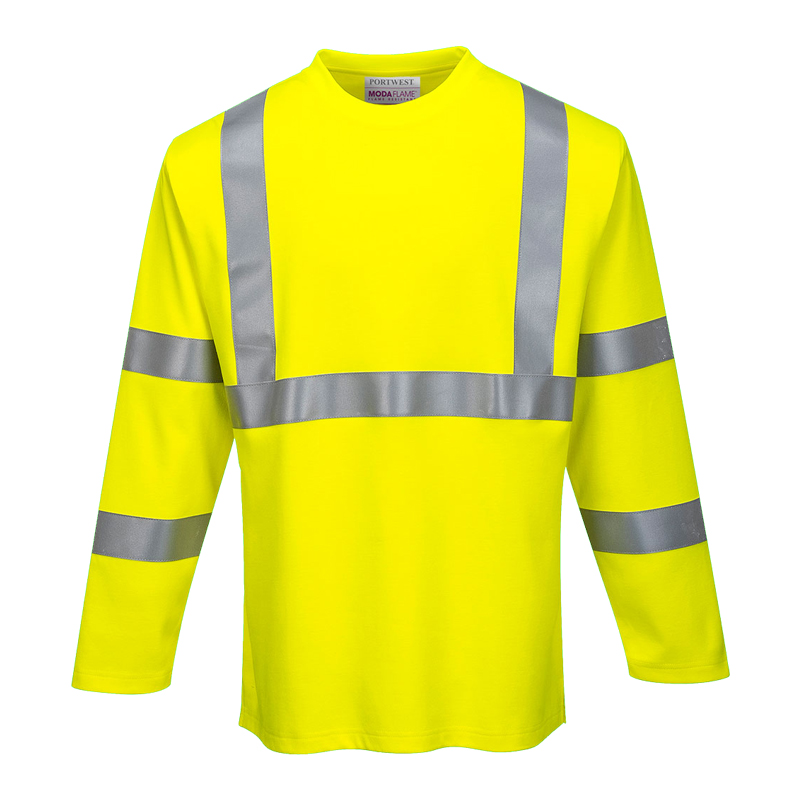 PortWest FR96 MultiNorm Warnschutz T-Shirt langarm